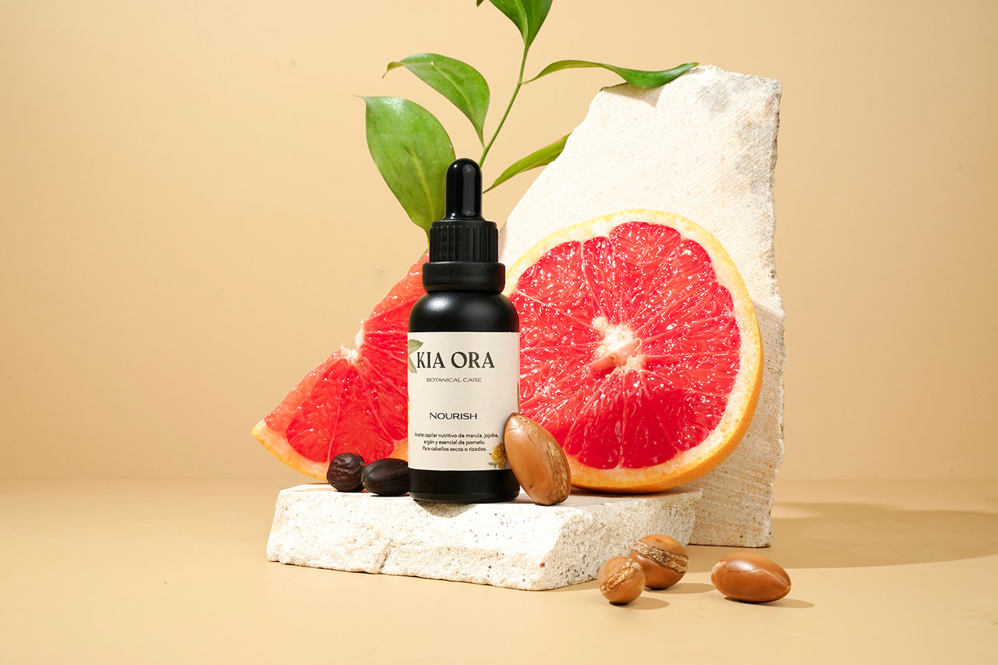 NOURISH - Aceite capilar nutritivo de marula, jojoba, argán y esencial de pomelo