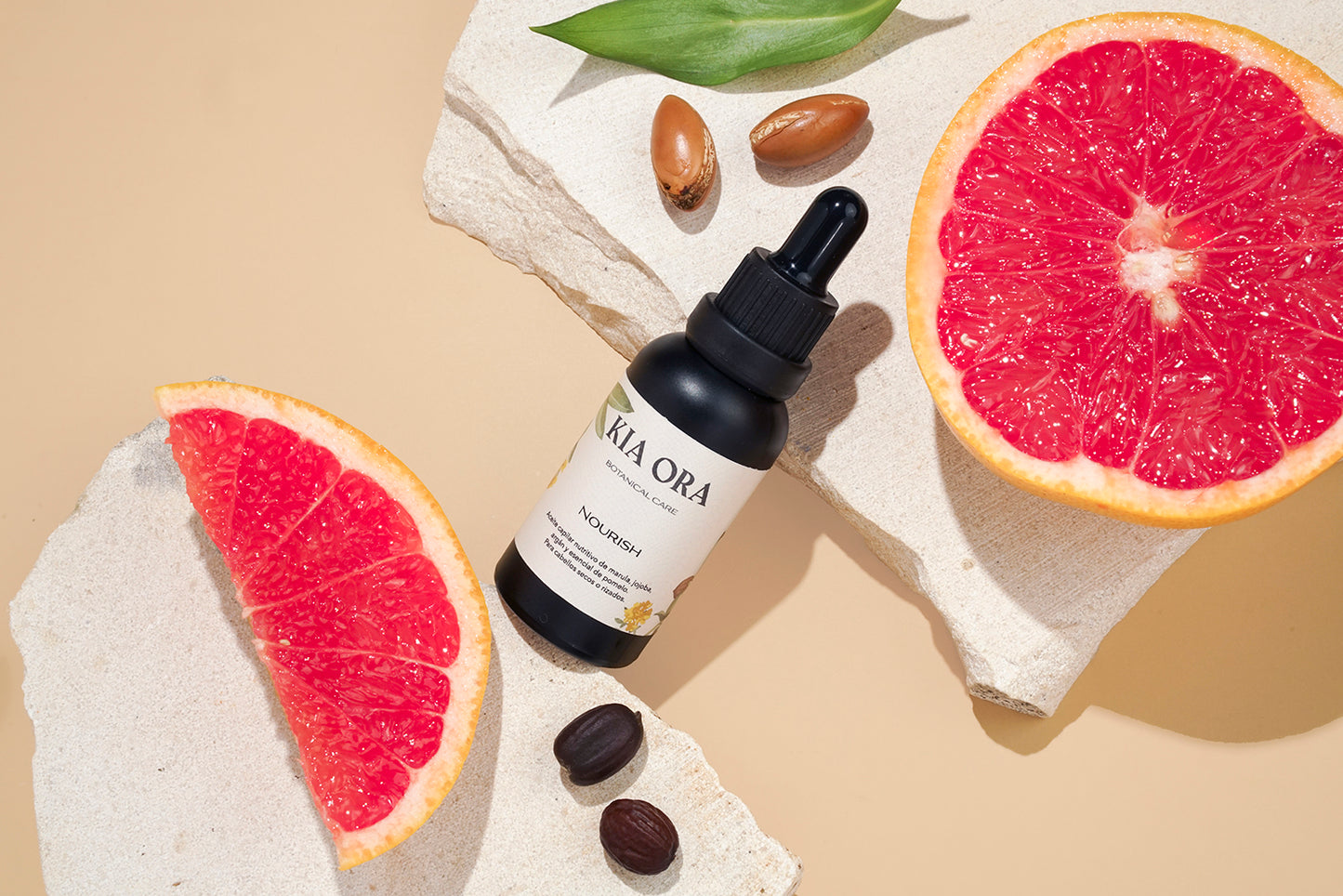 NOURISH - Aceite capilar nutritivo de marula, jojoba, argán y esencial de pomelo