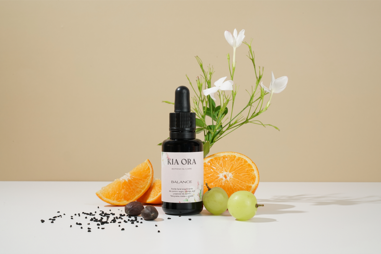 BALANCE - Aceite facial equilibrante de comino negro, borraja, açaí y esencial de jazmín