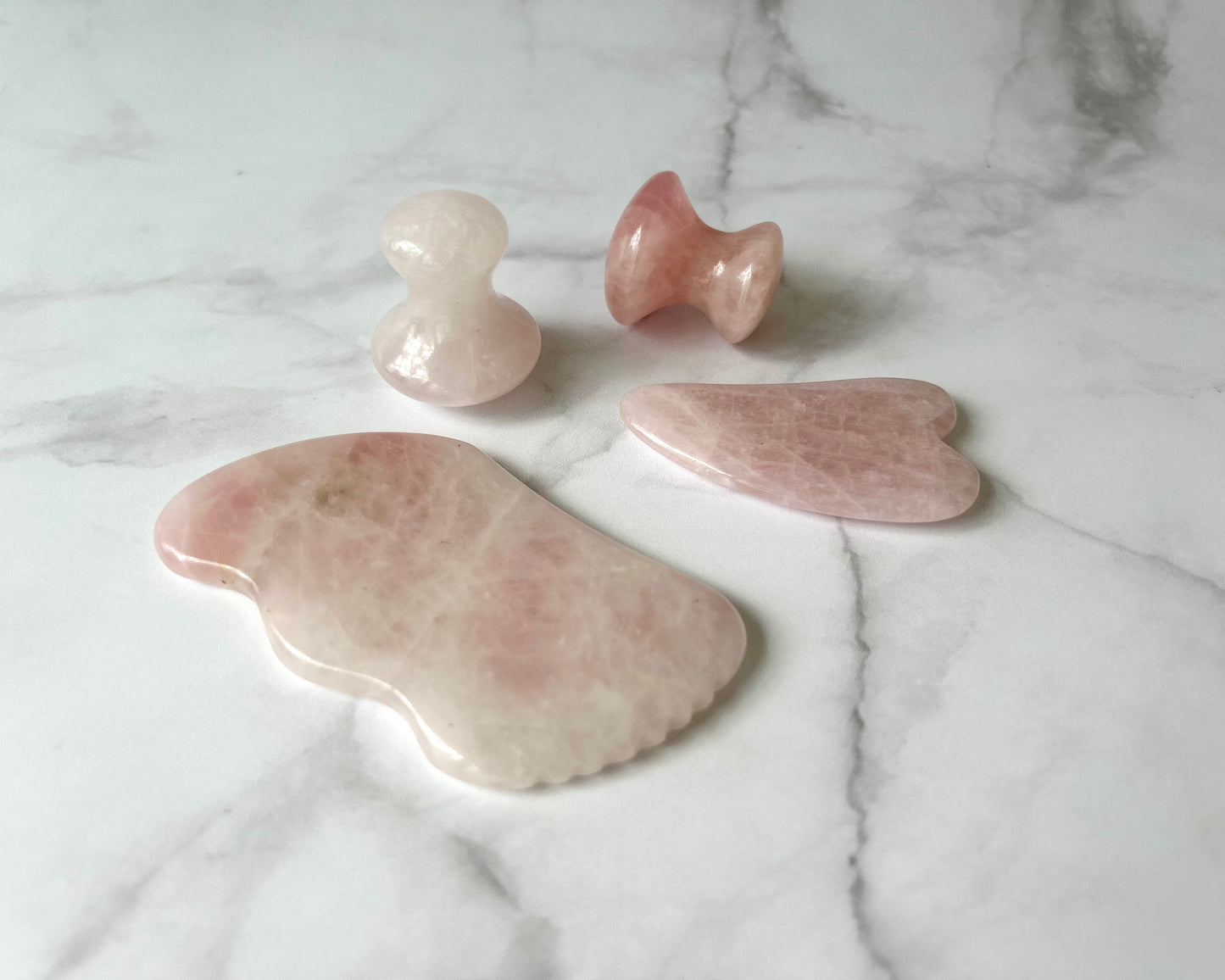 PACK GUA SHA - Masajeadores de Cuarzo Rosa