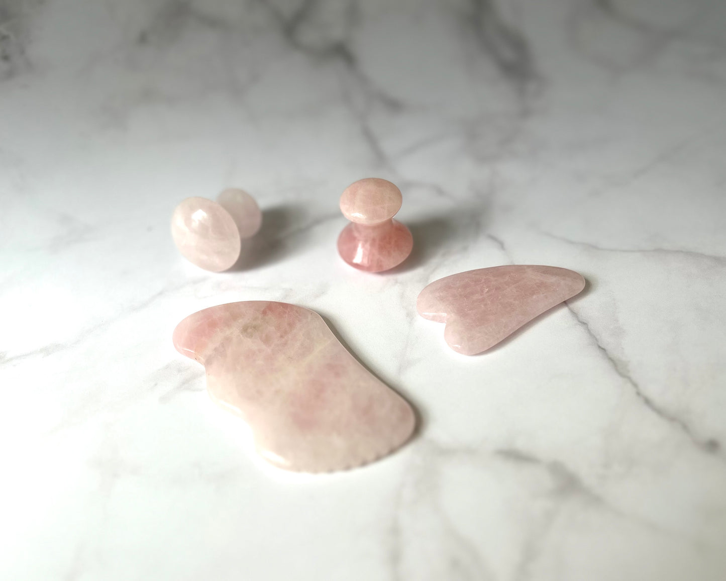 PACK GUA SHA - Masajeadores de Cuarzo Rosa